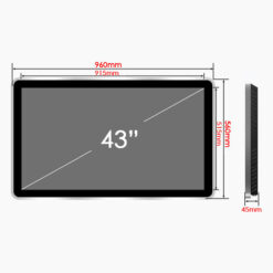 màn hình quảng cáo treo tường kích thước 43 inch