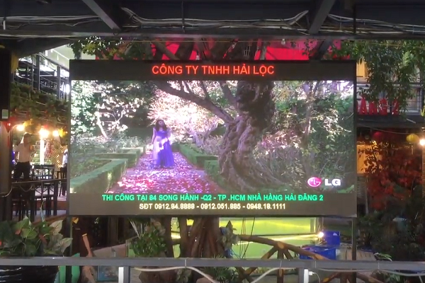 Thi công màn hình Led P3 trong nhà nhà hàng Hải Đăng 2 – TP. Hồ Chí Minh 2