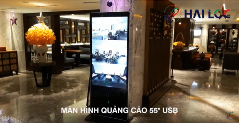 Thi công màn hình quảng cáo LCD chân đứng 55 inch tại La Belle Vie Hotel - Hà Nội 3