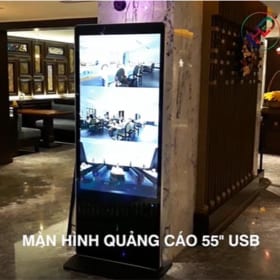 Màn hình quảng cáo chân đứng 55 inch usb