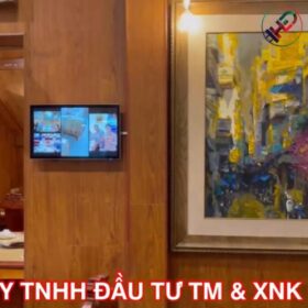 Lắp đặt màn hình lcd quảng cáo 22 inch tại nhà Hàng Lẩu Cua Đường Nguyễn Biểu
