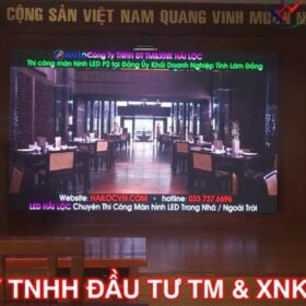 Thi công màn hình LED P2.5 tại Trụ Sở Khối doanh nghiệp Đà Lạt